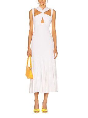 Aknvas Ingrid Midi Dress White NWOT - Size S